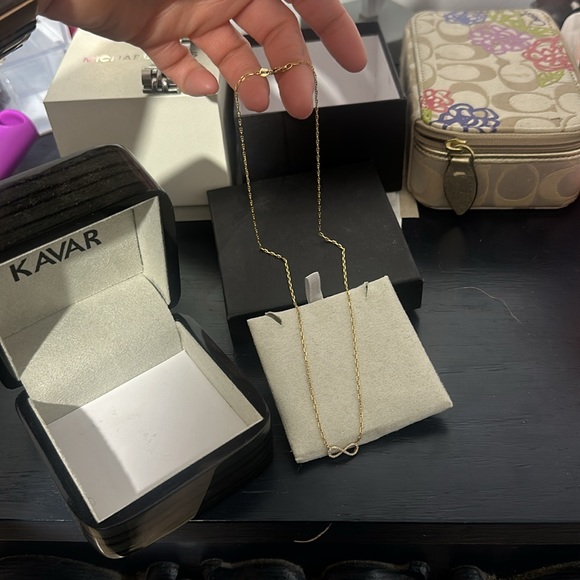 Diamond eternity necklace - Picture 3 of 5